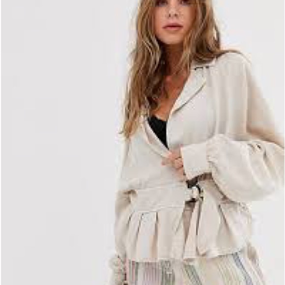 Free People Joani Belted Peplum Jacket - Picture 4 of 8